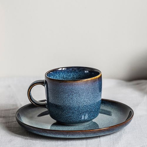 GLADELIG, tatlı tabağı seti, mavi, 20 cm