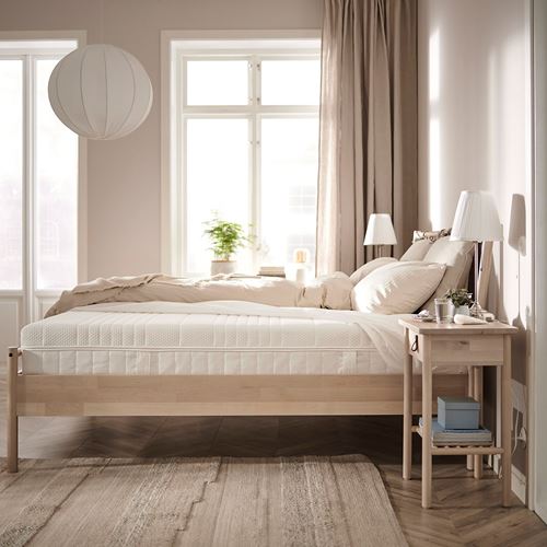 ANNELAND, çift kişilik yatak, beyaz, 140x200 cm