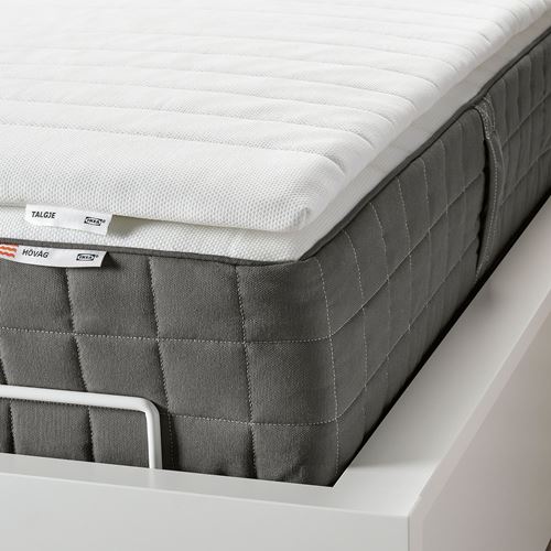 TALGJE, tek kişilik yatak pedi, beyaz, 90x200 cm