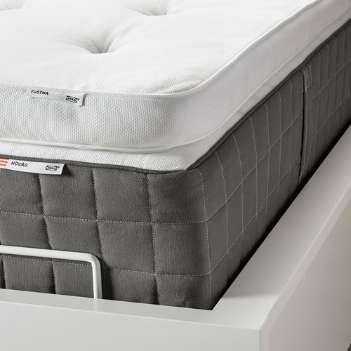 TUSTNA, çift kişilik yatak pedi, beyaz, 160x200 cm
