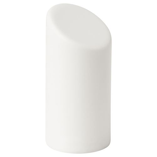 ADELLÖVSKOG, LED'li blok mum, beyaz, 16 cm
