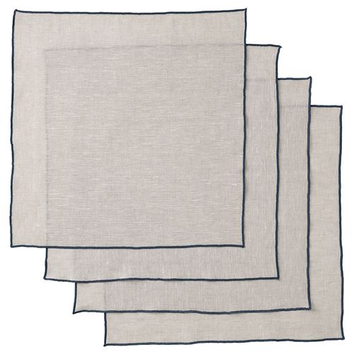 OMBONAD, cloth napkin, grey, 35x35 cm