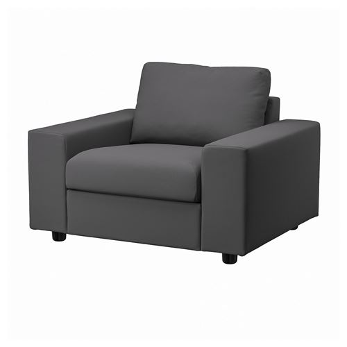 VIMLE, armchair, Hallarp grey