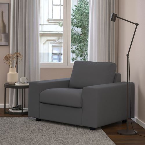 VIMLE, armchair, Hallarp grey