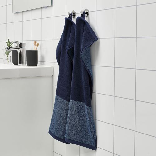 HIMLEAN, hand towel, dark blue-melanj, 40x70 cm