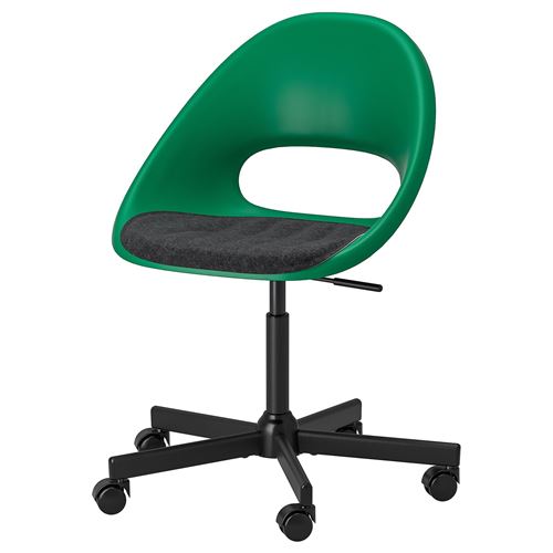 ELDBERGET/MALSKAR, çalışma sandalyesi, yeşil-siyah