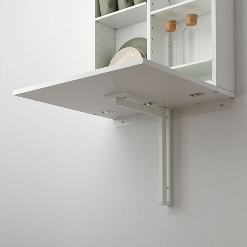 IKEA IKEA NORBERG Wall-mount Drop Leaf Folding Table with Storage White204.979.28 New 
