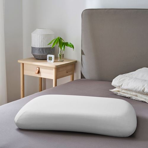 TÖCKENFLY, ergonomik yastık kılıfı, beyaz, 29x43 cm