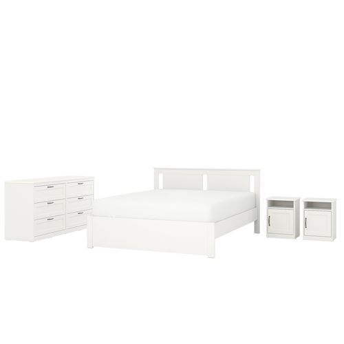 SONGESAND, yatak odası takımı, beyaz, 160x200 cm