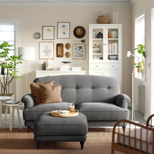ESSEBODA tallmyra medium grey 2-seat sofa | IKEA