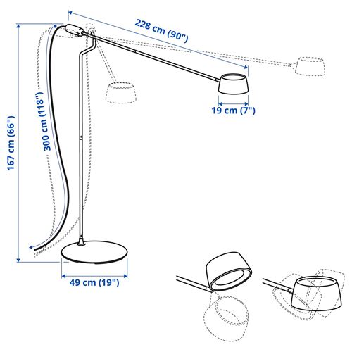 VÅGHÖJD,LED'li yer lambası