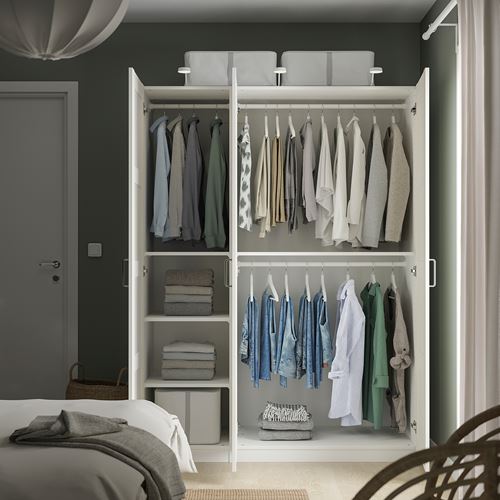 PAX/BERGSBO white 150x60x201 cm PAX wardrobe | IKEA