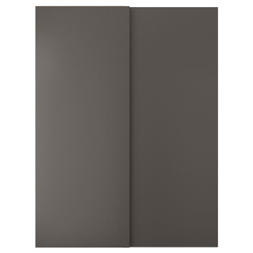 HASVIK Dark Grey 150x201 Cm Pair Of Sliding Doors IKEA   PE900141 