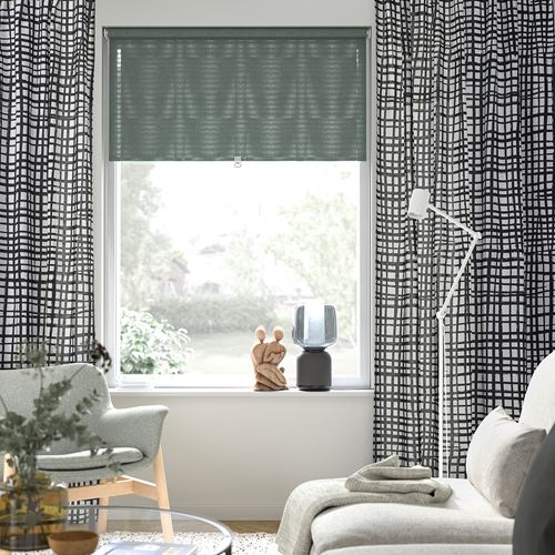GRÖNKATTFOT,fon perde/2 kanat
