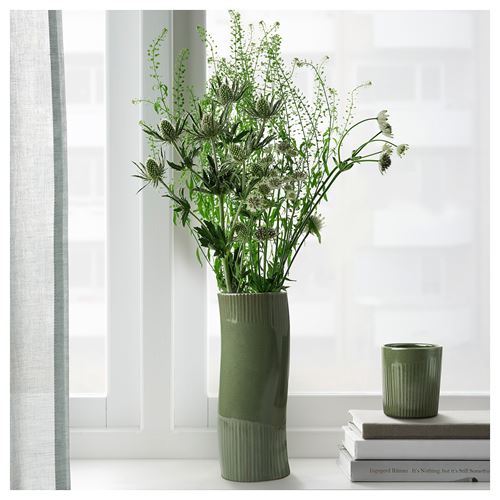 FRÖDD,stoneware plant vase