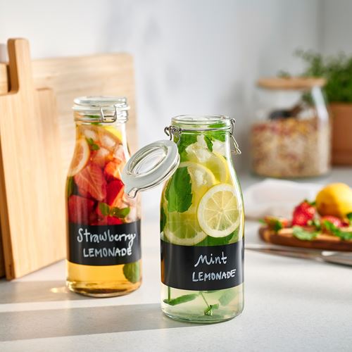 KORKEN,bottle shaped jar with lid