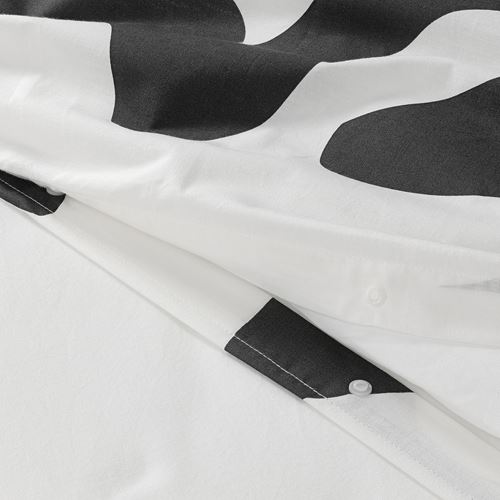KLIPPBRÄCKA,double quilt cover and 2 pillowcases