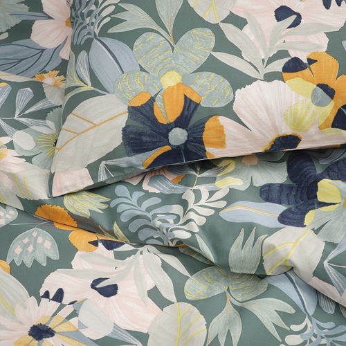 FÄLTGRÄSMOTT,double quilt cover and 2 pillowcases