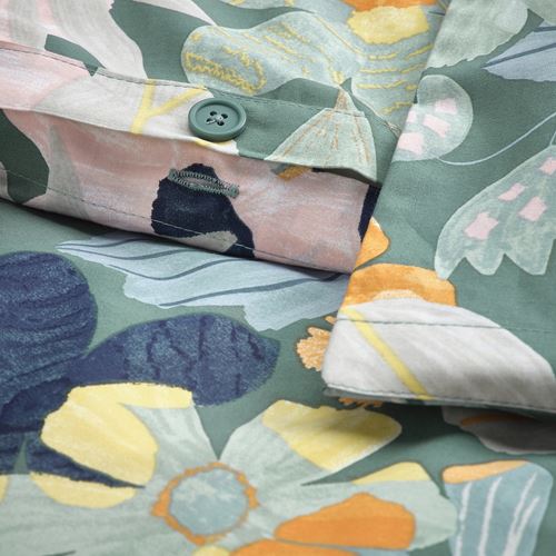 FÄLTGRÄSMOTT,double quilt cover and 2 pillowcases