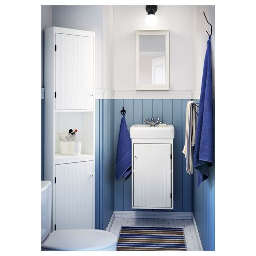 SILVERAN, lavabo dolabı kombinasyonu, beyaz, 40x38x68 cm
