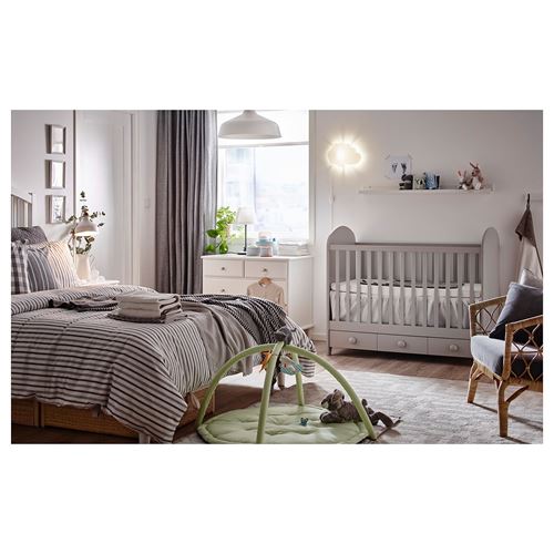 GONATT bebek karyolası açık gri 60x120 cm IKEA IKEA Çocuk