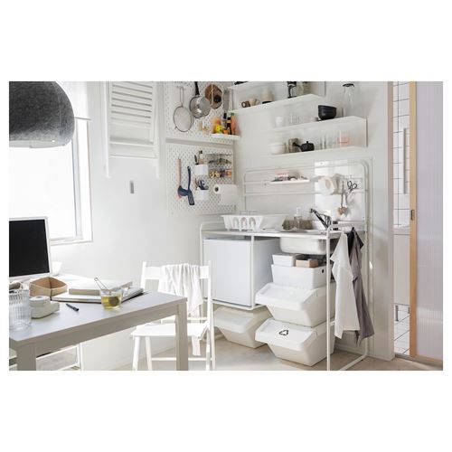 SUNNERSTA, mini mutfak, beyaz, 112x56x139 cm