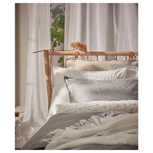 OFELIA, single quilt cover and pillowcase, white, 150x200/50x60 cm
