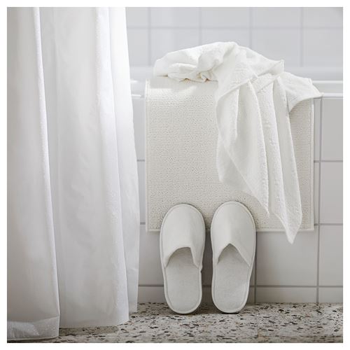 FINTSEN, banyo paspası, beyaz, 40x60 cm