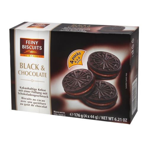 FEINY BISCUITS, çikolatalı bisküvi, 176 gr