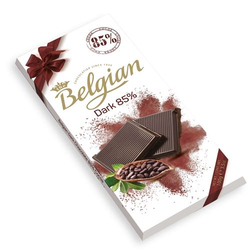  BELGIAN Belçika çikolatası, %85 bitter